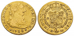 Charles III (1759-1788). 2 escudos. 1788. Madrid. M. (Cal-1578). Au. 6,68 g. Almost VF/VF. Est...280,00. 


 SPANISH DESCRIPTION: Carlos III (1759-...