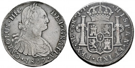 Charles IV (1788-1808). 8 reales. 1807. Lima. JP. (Cal-927). Ag. 26,22 g. Almost VF. Est...70,00. 


 SPANISH DESCRIPTION: Carlos IV (1788-1808). 8...