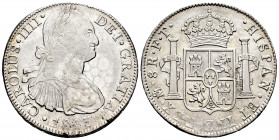 Charles IV (1788-1808). 8 reales. 1803. México. FT. (Cal-977). Ag. 26,91 g. Choice VF/Almost XF. Est...100,00. 


 SPANISH DESCRIPTION: Carlos IV (...