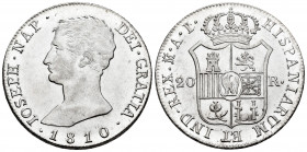 Joseph Napoleon (1808-1814). 20 reales. 1811. Madrid. AI. (Cal-37). Ag. 26,85 g. Original luster. AU/Almost MS. Est...700,00. 


 SPANISH DESCRIPTI...