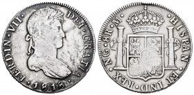 Ferdinand VII (1808-1833). 8 reales. 1818. Guatemala. M. (Cal-1233). Ag. 26,79 g. Cleaned. VF. Est...120,00. 


 SPANISH DESCRIPTION: Fernando VII ...