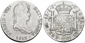 Ferdinand VII (1808-1833). 8 reales. 1813. Lima. JP. (Cal-1246). Ag. 27,40 g. Cleaned. Choice VF. Est...110,00. 


 SPANISH DESCRIPTION: Fernando V...