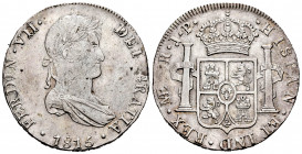 Ferdinand VII (1808-1833). 8 reales. 1815. Lima. JP. (Cal-1248). Ag. 27,70 g. Choice VF. Est...100,00. 


 SPANISH DESCRIPTION: Fernando VII (1808-...