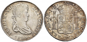 Ferdinand VII (1808-1833). 8 reales. 1824. Lima. JM. (Cal-1256). Ag. 26,72 g. Choice VF. Est...140,00. 


 SPANISH DESCRIPTION: Fernando VII (1808-...