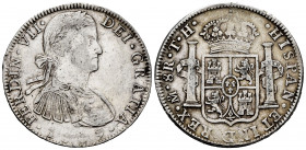 Ferdinand VII (1808-1833). 8 reales. 1809. México. TH. (Cal-1308). Ag. 26,97 g. Imaginary bust. Weak strike. Almost VF. Est...65,00. 


 SPANISH DE...