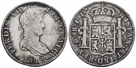 Ferdinand VII (1808-1833). 8 reales. 1819. México. JJ. (Cal-1334). Ag. 26,94 g. Almost VF. Est...50,00. 


 SPANISH DESCRIPTION: Fernando VII (1808...