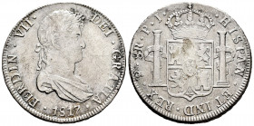 Ferdinand VII (1808-1833). 8 reales. 1817. Potosí. PJ. (Cal-1381). Ag. 26,86 g. Choice F. Est...50,00. 


 SPANISH DESCRIPTION: Fernando VII (1808-...