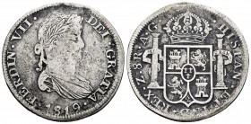 Ferdinand VII (1808-1833). 8 reales. 1819. Zacatecas. AG. (Cal-1460.1). Ag. 25,84 g. Choice F. Est...50,00. 


 SPANISH DESCRIPTION: Fernando VII (...