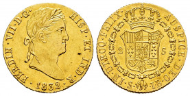 Ferdinand VII (1808-1833). 2 escudos. 1832. Sevilla. JB. (Cal-1690). Au. 6,81 g. It retains some minor luster. XF/AU. Est...300,00. 


 SPANISH DES...