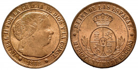 Elizabeth II (1833-1868). 1/2 centimo de escudo. 1868. Barcelona. OM. (Cal-201). Ae. 1,24 g. Original luster. Almost MS. Est...40,00. 


 SPANISH D...