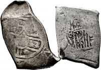 Lot of 2 coins of Felipe IV. 8 reales Mexico, type Cal-319. Ar. TO EXAMINE. Choice F. Est...120,00. 


 SPANISH DESCRIPTION: Lote de 2 monedas de F...