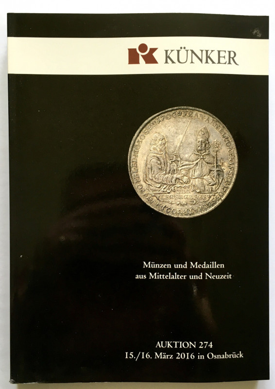 Katalog aukcyjny, Künker 274/2016 r - bardzo rzadkie ciekawe, monety polskie 
G...