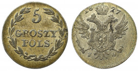 Kingdom of Poland, Nicholas I, 5 groschen 1827 FH