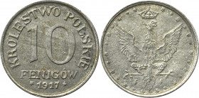 Kingdom of Poland, 10 pfennig 1917