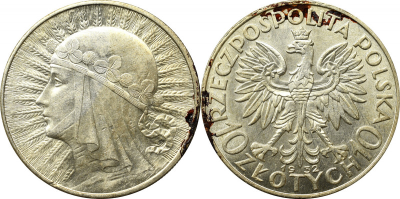 II Republic of Poland, 10 zloty 1932, London Bardzo ładny egzemplarz. Patyna, na...