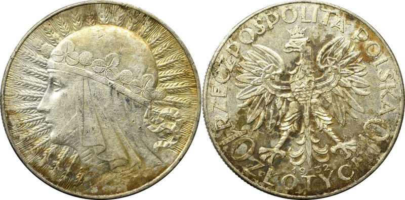 II Republic of Poland, 10 zloty 1932 Piękny, okołomenniczy egzemplarz. Patyna. ...