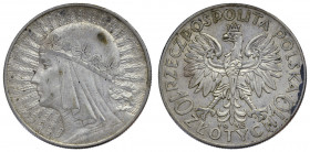 II republic of Poland, 10 zloty 1933 Polonia