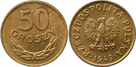 PRL, 50 groszy 1949 - CuNi