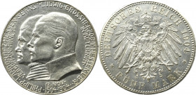 Germany, Hessen, Filip I, 5 mark 1904