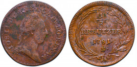 Austria, 1/2 kreuzer 1781 S