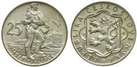 Czechoslovakia, 25 koruna 1954