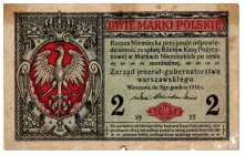 Generalne Gubernatorstwo, 2 marki polskie 1916 Jenerał