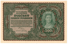 II Rzeczpospolita, 500 marek polskich 1919 I SERJA BG