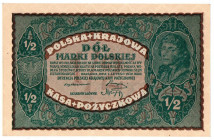II Rzeczpospolita, 1/2 marki polskiej 1920