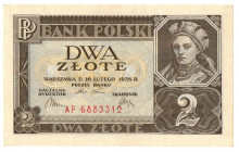 II Rzeczpospolita, 2 złote 1936 AP