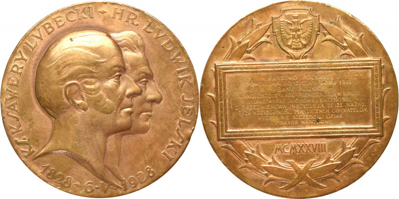 II Republic of Poland, Medal 100 years of National Bank 1829-1929 Znany i cenion...