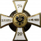 II RP, Odznaka oficerska 74 Górnośląski Pułk Piechoty, Lubliniec