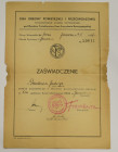 II RP, Zaświadczenie L.O.P.P Lwów/Jarosław 1936