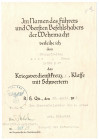 Niemcy, III Rzesza, nadanie Krzyża Zasługi Wojennej II Klasy z mieczami 1942