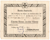 Niemcy, nadanie Krzyża Żelaznego II Klasy 1920