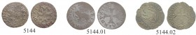 SCHWEIZ. BERN. Lot. Vierer 1680, Bern. Drei Varianten, eine davon mit Kreuzchen in den Feldern der Rückseite. D.T. 1157b. HMZ 2-200o. Schön / Fine.
(...