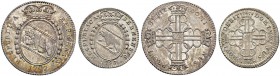 SCHWEIZ. BERN. Lot. 20 Kreuzer 1797, Bern & 10 Kreuzer 1797 (kleine Jahreszahl). Beide mit schräg geripptem Rand. D.T. 517a, 523. HMZ 2-221l, 2-222o. ...