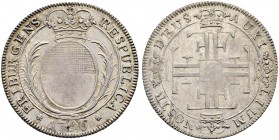 SCHWEIZ. FREIBURG / FRIBOURG. Gulden zu 56 Kreuzern 1796, Freiburg. Schräg gerippter Rand. 10.51 g. MCV 68. D.T. 647a. HMZ 2-271a. Gutes sehr schön / ...