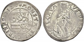 SCHWEIZ. GRAUBÜNDEN. Die Münzen des Bistums Chur. Paul Ziegler von Ziegelberg, 1503-1541. Batzen 1527, Chur. 3.15 g. Tr. 48. HMZ 2-380i. Flaue Stellen...