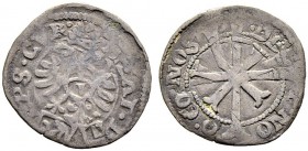SCHWEIZ. GRAUBÜNDEN. Die Münzen des Bistums Chur. Beatus a Porta, 1565-1581. Kreuzer o. J., Chur. Variante mit Wertzahl auf Adlerbrust. 0.77 g. Tr. 58...