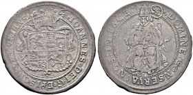 SCHWEIZ. GRAUBÜNDEN. Die Münzen des Bistums Chur. Johann V. Flugi von Aspermont, 1601-1627. Taler o. J., Chur. Variante mit Bischofskopf ohne Nimbus. ...