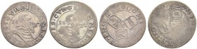SCHWEIZ. GRAUBÜNDEN. Die Münzen des Bistums Chur. Johann V. Flugi von Aspermont, 1601-1627. Lot. Groschen 1627, Chur. Zwei Varianten, gut zu untersche...