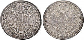 SCHWEIZ. GRAUBÜNDEN. Die Münzen des Bistums Chur. Joseph Mohr von Zernez, 1627-1635. Taler 1628, Chur. Vierfeldiges rundes Wappen, darüber die bischöf...