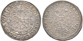 SCHWEIZ. GRAUBÜNDEN. Die Münzen des Bistums Chur. Joseph Mohr von Zernez, 1627-1635. 10 Kreuzer 1629, Chur. 2.90 g. Tr. 144/143. D.T. 1477b. HMZ 2-421...