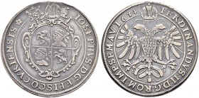 SCHWEIZ. GRAUBÜNDEN. Die Münzen des Bistums Chur. Joseph Mohr von Zernez, 1627-1635. Taler 1634, Chur. 27.49 g. Tr. 166. D.T. 1474. HMZ 2-418d. Rand b...