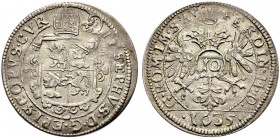 SCHWEIZ. GRAUBÜNDEN. Die Münzen des Bistums Chur. Joseph Mohr von Zernez, 1627-1635. 10 Kreuzer 1635, Chur. 4.11 g. Tr. 168 var. D.T. 1478f. HMZ 2-421...