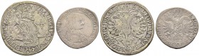 SCHWEIZ. GRAUBÜNDEN. Die Münzen des Bistums Chur. Ulrich VI. Von Mont, 1661-1692. Lot. 15 Kreuzer (Viertelgulden) 1688, Chur & 2/3 Taler (Gulden) 1689...