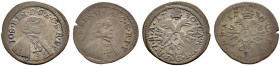 SCHWEIZ. GRAUBÜNDEN. Die Münzen des Bistums Chur. Joseph Benedikt von Rost, 1728-1754. Lot. Kreuzer 1730, Chur. Zwei geringfügige Varianten. D.T. 889....