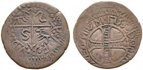 SCHWEIZ. GRAUBÜNDEN. Die Münzen des Bistums Chur. Johann Anton von Federspiel, 1755-1777. Bluzger 1755. Zeitgenössische Fälschung. 0.87 g. Zu D.T. 902...