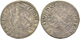 SCHWEIZ. GRAUBÜNDEN. Die Münzen der Herrschaft Haldenstein. Thomas I. von Schauenstein-Ehrenfels, 1609-1628. Dicken o. J., Haldenstein. Hüftbild des F...