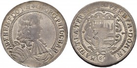 SCHWEIZ. GRAUBÜNDEN. Die Münzen der Herrschaft Haldenstein. Georg Philipp von Schauenstein, 1671-1695. Gulden (60 Kreuzer) 1690, Haldenstein. Grosses ...